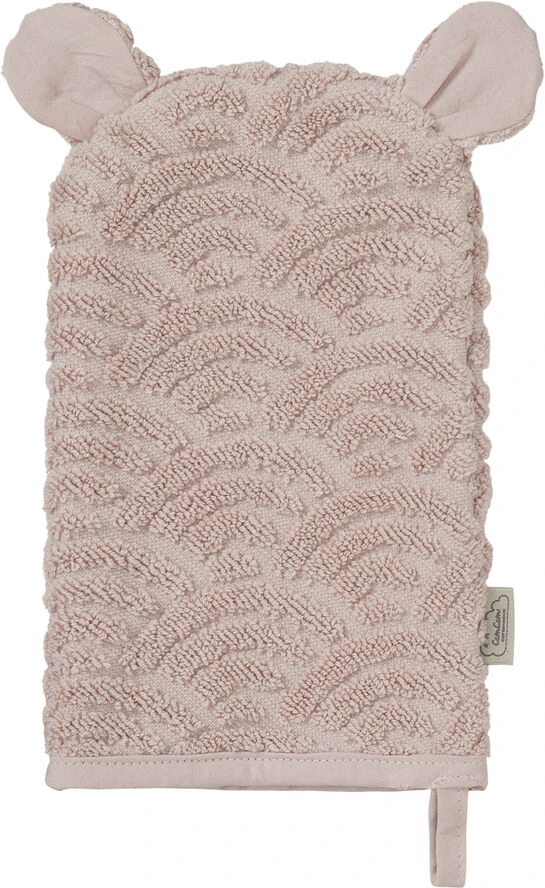 Cam Cam Copenhagen Wash Glove W/ Ears - GOTS Dusty Rose Dusty Rose 3 Cam Cam Copenhagen Wash Glove W/ Ears - GOTS Dusty Rose Dusty Rose