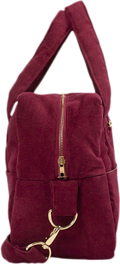 Filibabba Pusletaske - Fløjl, Deeply Red Deeply Red 5 Filibabba Pusletaske - Fløjl, Deeply Red Deeply Red - Billede 3