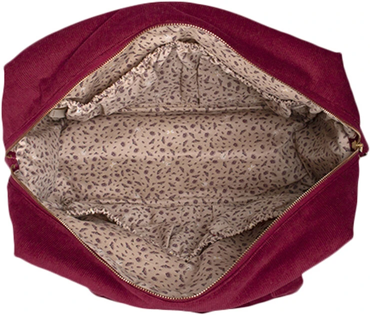 Filibabba Pusletaske - Fløjl, Deeply Red Deeply Red 6 Filibabba Pusletaske - Fløjl, Deeply Red Deeply Red - Billede 4