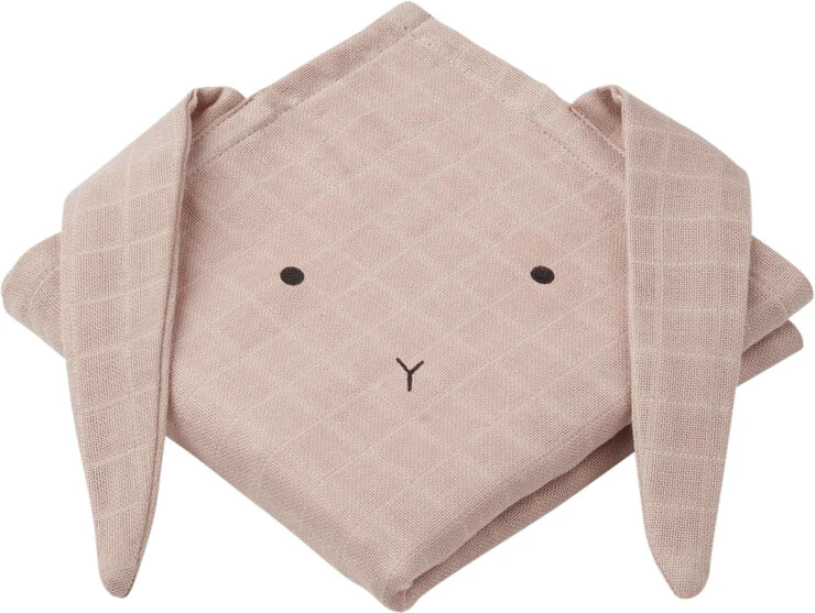 Liewood Hannah Muslin Cloth Rabbit 2 Pack Rabbit Rose 3 Liewood Hannah Muslin Cloth Rabbit 2 Pack Rabbit Rose