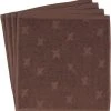 M&uuml;sli By Green Cotton Washcloth 4-PACK Brown Sugar