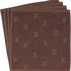 Müsli By Green Cotton Washcloth 4-PACK Brown Sugar