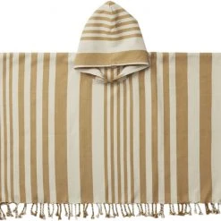 Liewood Roomie Poncho Y/D Stripe: Mustard/sandy