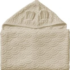 Cam Cam Copenhagen Towel, Junior, 70x130cm, Hooded W/ Ears - GOTS Almond Almond