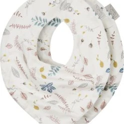 Cam Cam Copenhagen Bandana Bib, Teething Jersey - GOTS Pressed Leaves Rose Pressed Leaves Rose