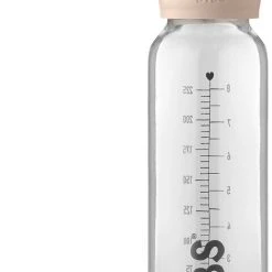 BIBS Baby Glass Bottle Complete Set Latex 225ml Blush Blush