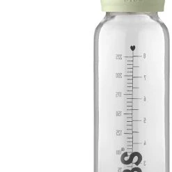 BIBS Baby Glass Bottle Complete Set Latex 225ml Sage Sage