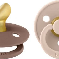 BIBS Colour 2 PACK Latex Size 1 Anatomical Blush/Woodchuck Blush/Woodchuck