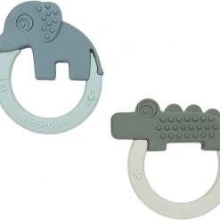 Done By Deer Biderangle 2 Stk Deer Friends Gr&oslash;n/Bl&aring; Grøn/Blå