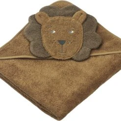 Liewood Augusta Hooded Towel Lion/golden Caramel Mix