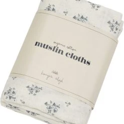 Konges Sl&oslash;jd 3 PACK MUSLIN CLOTH CLOCHETTE BLEUE -Ergobaby store unnamed file 2965