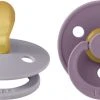 BIBS Colour 2 PACK Latex Size 1 Symmetrical Fossil Grey/Mauv Fossil Grey/Mauve