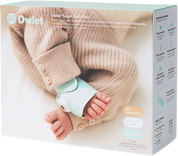 Owlet Smart Sock Plus Mint 3 Owlet Smart Sock Plus Mint