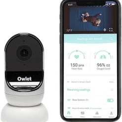 Owlet Cam Sort & Hvid